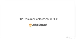 HP Drucker Fehlercode: 59.F0