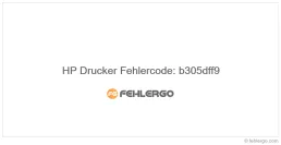 HP Drucker Fehlercode: b305dff9