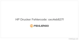 HP Drucker Fehlercode: oxc4eb827f