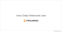 Iveco Daily Fehlercode Liste