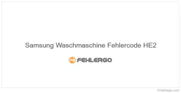 Samsung Waschmaschine Fehlercode HE2